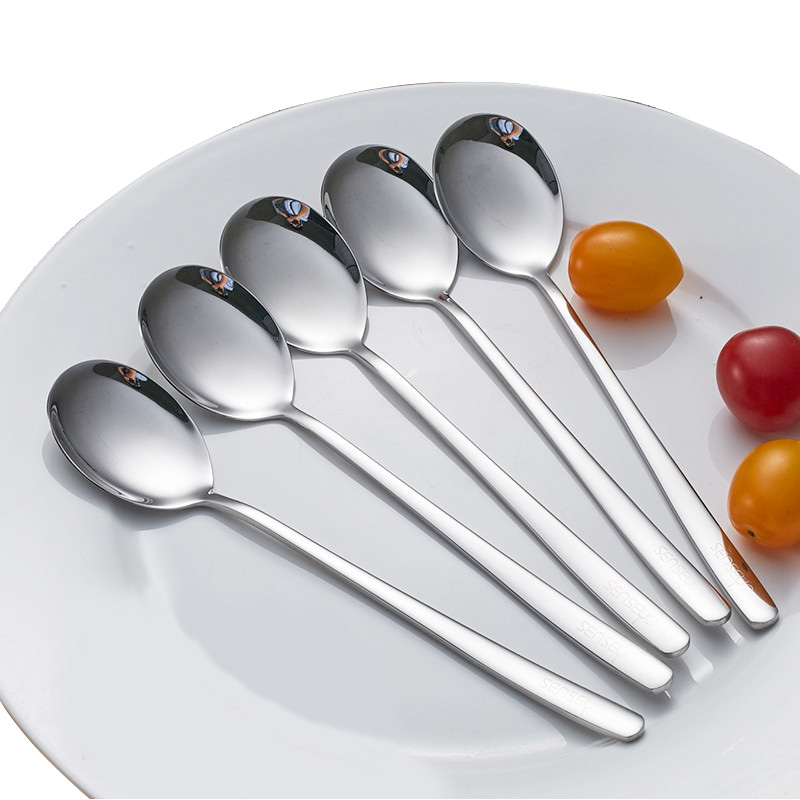 Stainless Steel Dessert Coffee Soup Sugar Dinner Spoons Kitchen Cutlery Flatware 