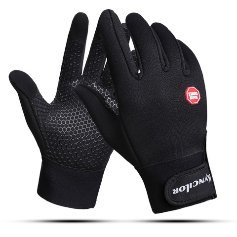 Winter Cycling Gloves With Wrist Support Touch Screen Bicycle Gloves Outdoor Sports Anti-slip Windproof Bike Full Finger Gloves ► Photo 1/6