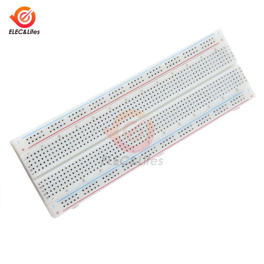 MB-102 Transparent Material 830Point Solderless PCB Bread Board Test Develop DIY 