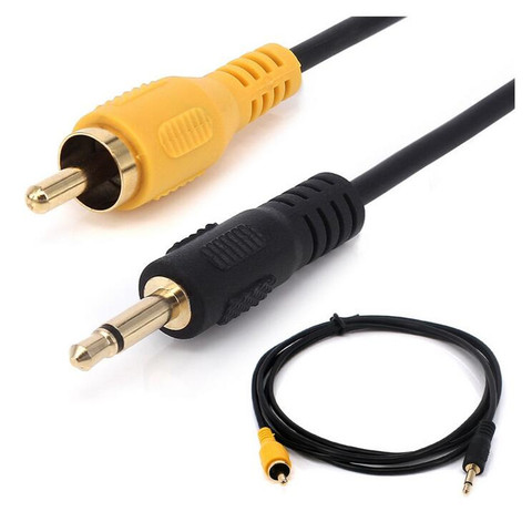 LBSC 3.5mm 1/8 inch Mono Male Plug to RCA Male Jack Audio Cable Cord Gold Plated 1.8m ► Photo 1/4
