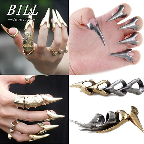 R047 Vintage Claw Nail Rings 1pc Men Women Fashion Jewelry Steampunk Bijoux Anel Anillos Party Ring Punk 2017 HOT Selling ► Photo 1/6