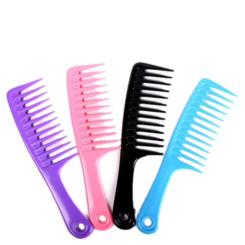 Wide Teeth Hairdressing Comb Tranparent Hair Wig Comb For Hairstyling Detangle Big Hair Comb Ideal For Long Hair Smooth 23.8cm ► Photo 1/6