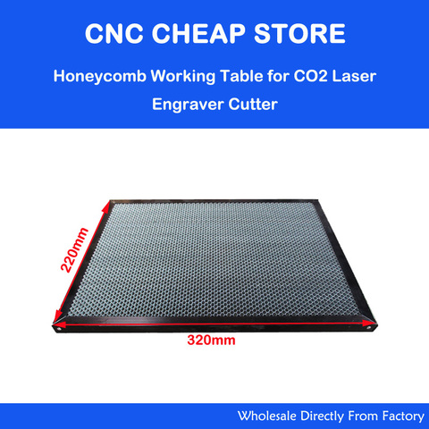 Laser Enquipment Parts Honeycomb Working Table For CO2 Laser Engraver Cutting Machine Shenhui SH K40 Stamp Engraver 320x220mm ► Photo 1/3
