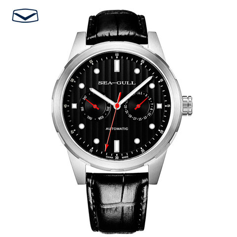 Seagull 50M Water Resistance Luminous Hands Day Date White/Black Dial Automatic Watch Sea-gull 5122 ► Photo 1/1