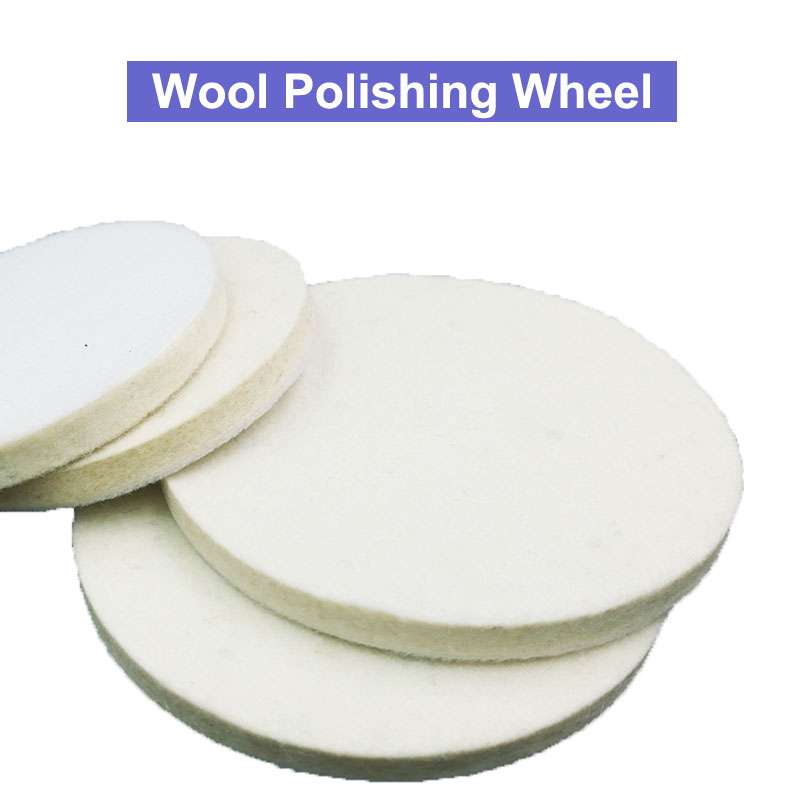 100mm Round Polishing Wheel Wool Felt Polisher Buffing Pad Disc for Rotary Tool