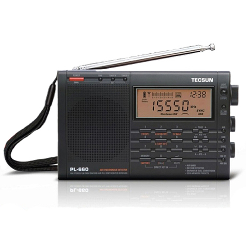 TECSUN PL-660 Radio PLL SSB VHF AIR Band Radio Receiver FM/MW/SW/LW Radio Multiband Dual Conversion TECSUN PL660 I3-001 ► Photo 1/6
