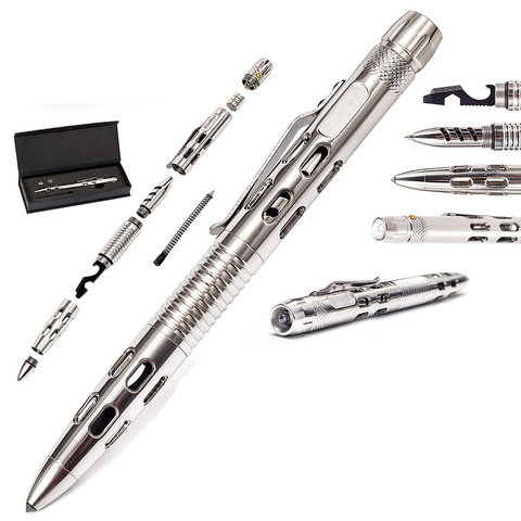 5pcs Stainless Steel Tactical Pen Self Defense Weapon Military & Police Grade Survival Tools Gift Boxed Kit ► Photo 1/6