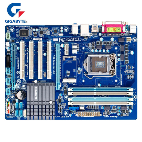Gigabyte GA-P75-D3P Original Motherboard LGA 1155 DDR3 USB2.0 USB3.0 SATA3 P75 D3 32GB Intel B75 22nm Main board P75 D3P Used ► Photo 1/1