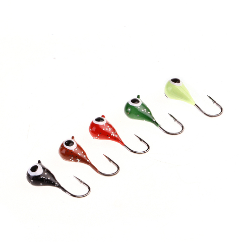 5PCS/Lot Winter Ice Fishing Lure 19mm 2.1g Exposed Mini head Hook Jigs Bait  Fishing Hooks Artificial Bait Fishing Tackle Pesca - Price history & Review