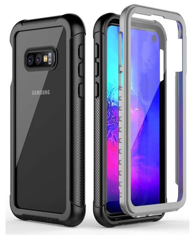 Full Body Protection Phone Case for Samsung Galaxy S8 S9 S10 S10e S10 Plus Note 9 Clear Shockproof Cover with Screen Protector ► Photo 1/6