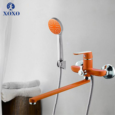 XOXO Bathroome shower faucet Outlet pipe Brass body surface Spray painting bathroom rainfall shower faucet waterfall 20020 ► Photo 1/6