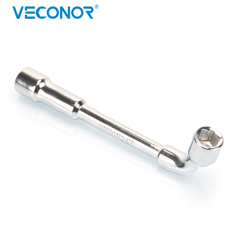 13mm L Type Angled Socket Wrench Spanner With Thru Hole, Chome Vanadium ► Photo 1/5