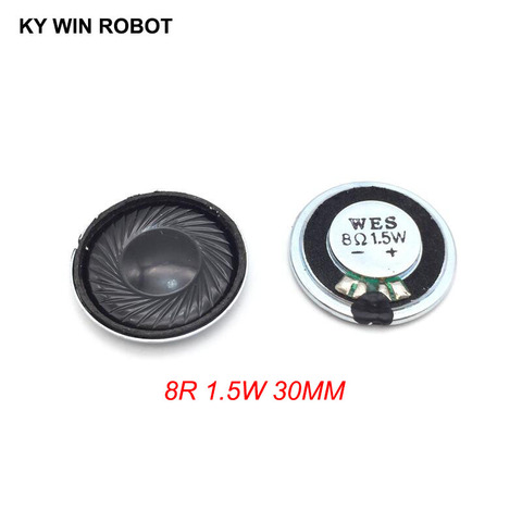 2pcs/lot New Ultra-thin Mini speaker 8 ohms 1.5 watt 1.5W 8R speaker Diameter 30MM 3CM thickness 5MM ► Photo 1/6