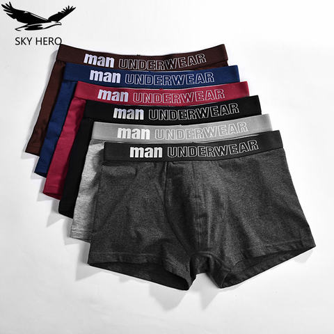 Mens Underwear Boxers Cotton Underpants Boxer Homme Male Panties Comfortable for Man Shorts Casual Sexy Calzoncillos S-XXXL ► Photo 1/6