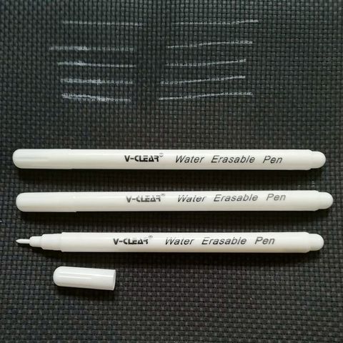 VCLEAR Water Soluble Pen White Color 3 Pcs Wasable Ink Textile Leather Erasable Marking Pen Fabric Erasable Marker Pen ► Photo 1/6