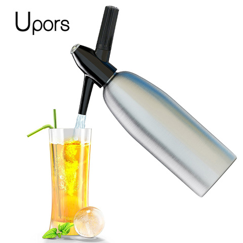 UPORS Professional Soda Water Siphon 1L Aluminum CO2 Sparkle Soda Maker Bar Tools ► Photo 1/5