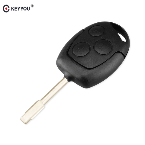 KEYYOU FO21 Blade 3 Buttons Car Remote Key Shell Case Fob Cover For Ford Focus Mondeo Festiva Fusion Suit Fiesta KA ► Photo 1/5