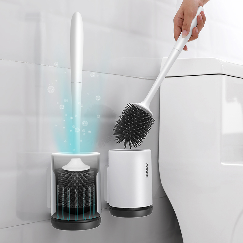 Toilet Brush Set,Toilet Bowl Brush and Holder for Bathroom Toilet 