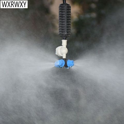 Greenhouse Hanging anti drip misting nozzle Cross fog nozzle water spray To greenhouse Drip irrigation system 1set ► Photo 1/6