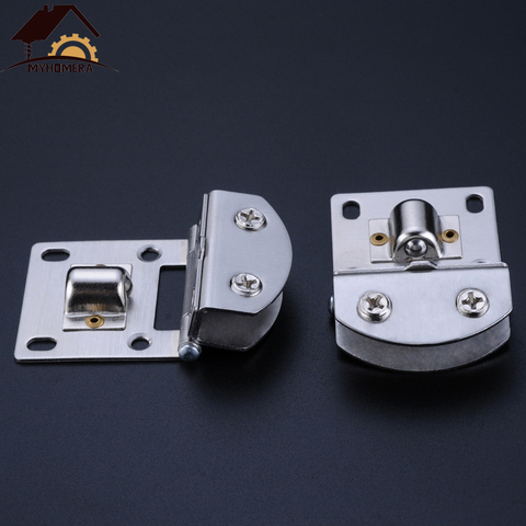 Myhomera Glass Door Hinge Clamps Stainless Steel Wine Cabinet Bread Cabinet Cupboard Cabinet Gate Clip Door Hinges for 5-9mm ► Photo 1/6