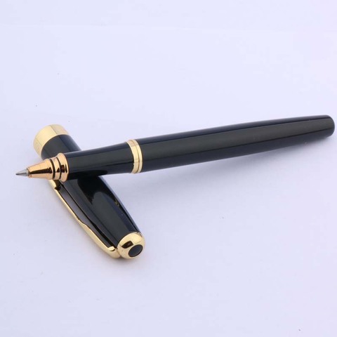 luxury 388 Black RollerBall Pen Ripple Golden Trim gift Arrow Clip signature pen Business Office school supplies Writing ► Photo 1/6