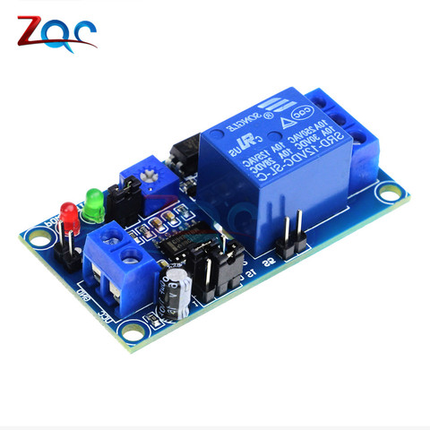 DC 12V Delay Relay Delay Turn on Off Switch Module with Time Timer Timing Adjustable Potentiometer LED Indicator display ► Photo 1/4