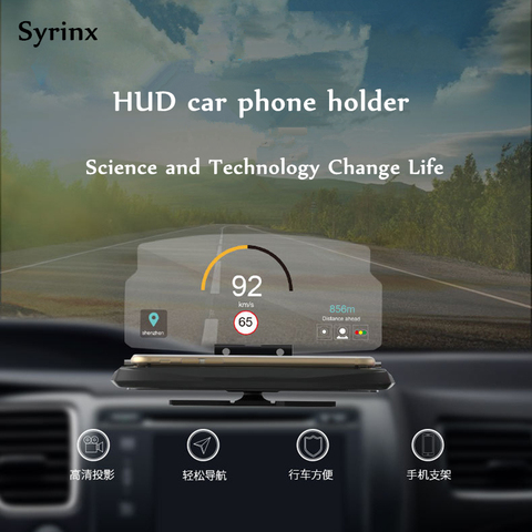 New Car Phone Holder Stand GPS Mirror Navigation Support Bracket Multi-function Folding Windscreen Projector Hud Head-up Display ► Photo 1/6