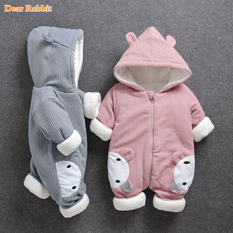 2022 New Russia Baby costume rompers Clothes cold Winter Boy Girl