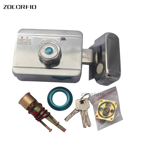 High quality DC-12V security Guard against theft Iron gate Motor drive mute Electric control lock ► Photo 1/6