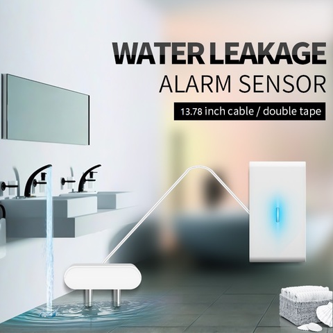 QOLELARM water leakage sensor 433 wireless water leakage detector water leak alarm sensor level 12V  working for home alarm kit ► Photo 1/6