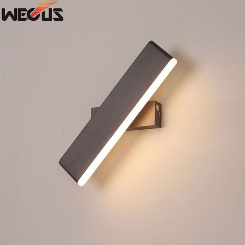 Rear Modern creative bedroom bedside lamp, personality aluminum led living room wall light, 360 ° rotate wall lamps ► Photo 1/6