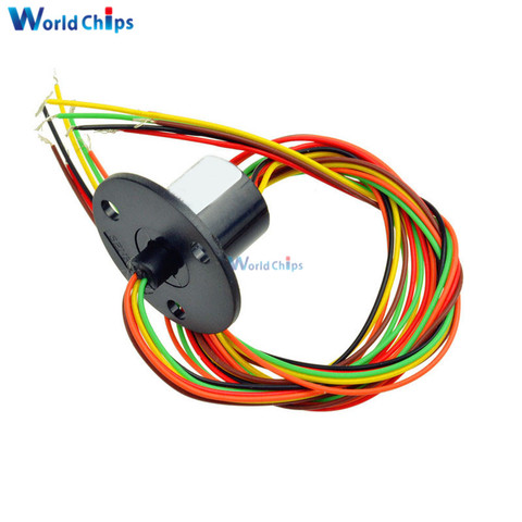 12.5mm 300Rpm 6 Wires CIRCUITSx2A Capsule Slip Ring AC 240V for Monitor Robotic ► Photo 1/4