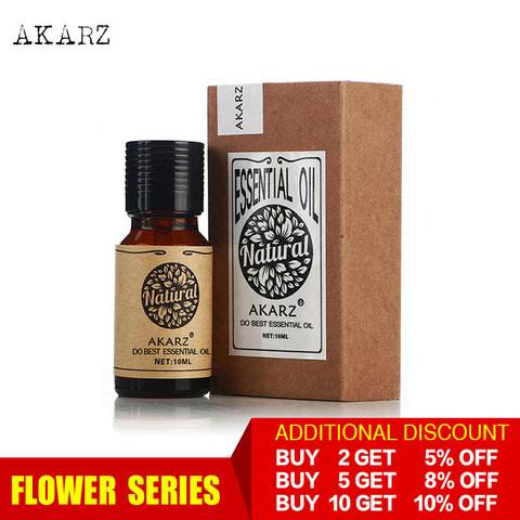AKARZ Professional Plants Flower series top sale essential oil aromatic for aromatherapy diffusers face body skin care aroma oil ► Photo 1/6