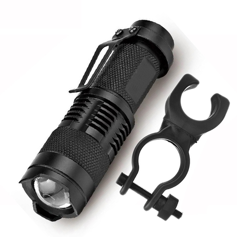 Bicycle Clip Front Light Bike Lamp Torch Flashlight Cycling Waterproof 2000lm 3 Shock Resistant,Hard Led Bulbs Rechargeable ► Photo 1/6