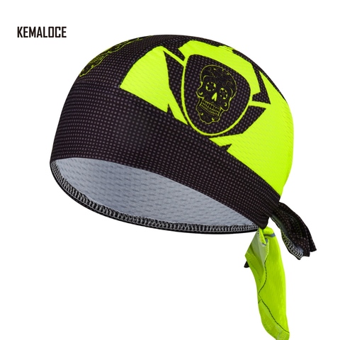 KAMALOCE 2022 Hot Selling Sublimation Skull Cabeza de ciclismo Cap Pro Team Bicycle Fluorescence Yellow Mtb Cycling Bandana ► Photo 1/6