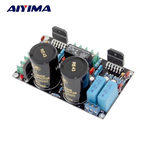 AIYIMA LM3886 Amplifier Board 68WX2 Stereo 2.0 Amplificador UPC1237 10000uF/50V*2 HiFi Amp with Speaker Protection Board ► Photo 1/4