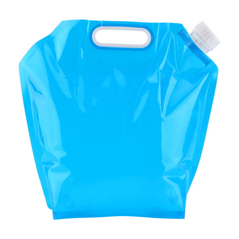 5L 10L Foldable Water Bag PE Tasteless Safety Seal Portable Drinking Water Container Survival Storage Bag for Camping Hiking BBQ ► Photo 1/5