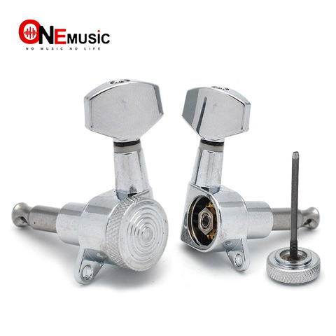 Guitar Auto Locked String Tuning Pegs Tuner Machine  Head for Folk Acoustic Electric Guitar Chrome ► Photo 1/6