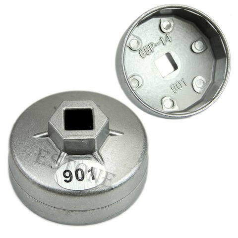 1/2 Square Drive 65mm 14 Flutes End Cap Oil Filter Wrench Auto Tool For Toyota ► Photo 1/6