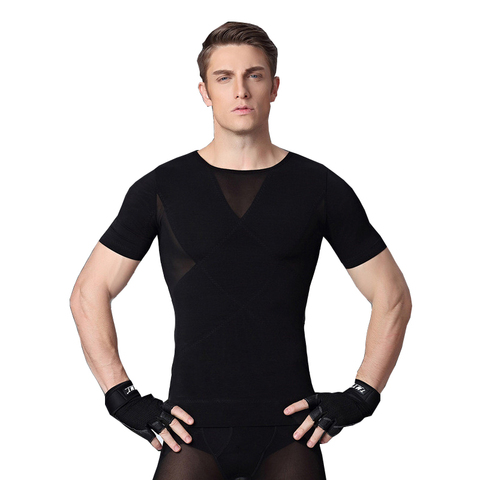 Men Body Shaper Waist Trainer Body Homme Gynecomastia Men Corset Compression Tshirt Slimming Vest Weight Loss Shapewear For Men ► Photo 1/6