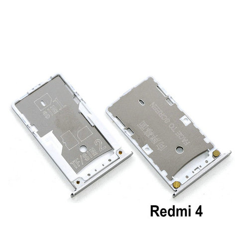 New SIM Card Tray Socket Slot Holder Adapters Replacement Parts for Xiaomi Redmi 4 4Pro 4A 4X SIM & TF Card Tray Adapters ► Photo 1/3