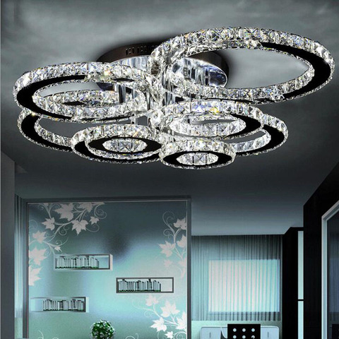 Crystal Ceiling Lamp Chandelier, Contemporary Simple Crystal Chandeliers