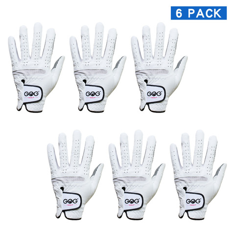 6 PCS Golf Gloves Men's Golf Glove Soft Breathable Pure Sheepskin Genuine Leather slip-resistant design Drop Ship ► Photo 1/6