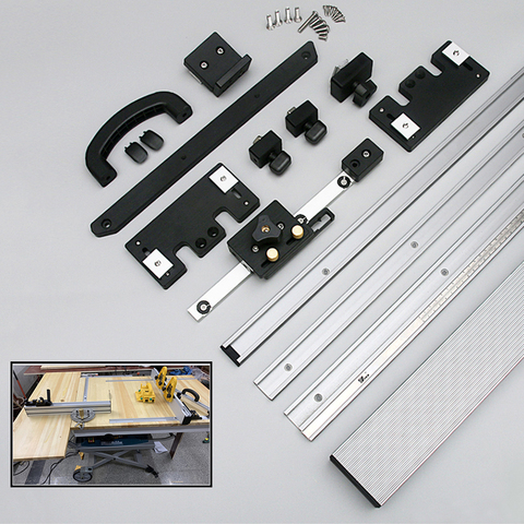 Aluminium Profile 75mm Height with T-tracks + Slot Miter Track Jig Fixture for Engraving Machine Electric Circular Saw Bandsaws ► Photo 1/6
