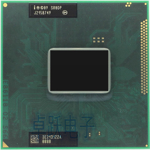 original Intel Core I3 2370M CPU laptop Core i3-2370M 3M 2.40GHz SR0DP processor support HM65 HM67 ► Photo 1/1