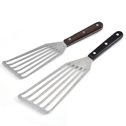 Stainless Steel Slotted Turner & Fish Spatula With Wooden Handle - Kitchen Tools by Leeseph ► Photo 1/5