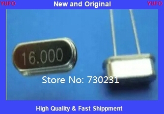 Free Shipping One Lot 10 pcs 16.000 MHz 16 MHz Crystal HC-49/S Low Profile 16mhz ► Photo 1/2