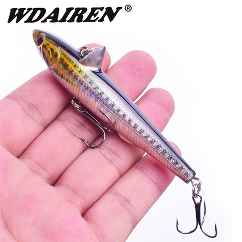 WDAIREN Fishing lures 9cm 13.8g Winter Ice Hard Bait VIB With Sinking Lead Inside Sea Diving Swivel Jig Wobbler Fishing Tackle ► Photo 1/4