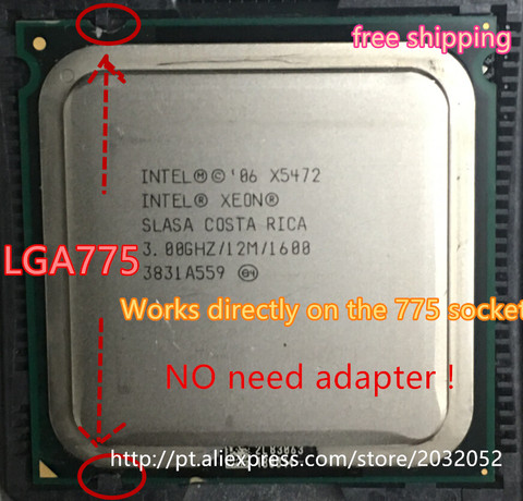 equal to LGA775 Core 2 Quad Q9650 Intel Xeon X5472 Processor 3.0GHz/12M/1600MHz