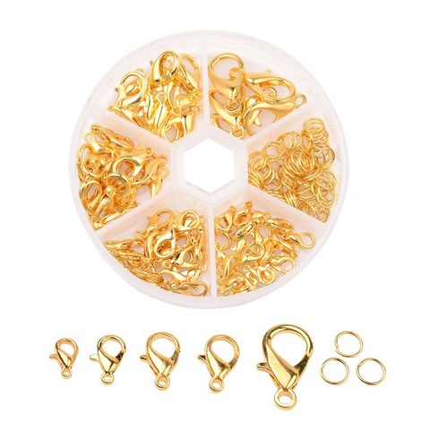 Semitree 100pcs Mixed Size Jump Rings & Lobster Clasps for DIY Making Bracelet Necklace Jewelry Making Findings Crafts Supplies ► Photo 1/6